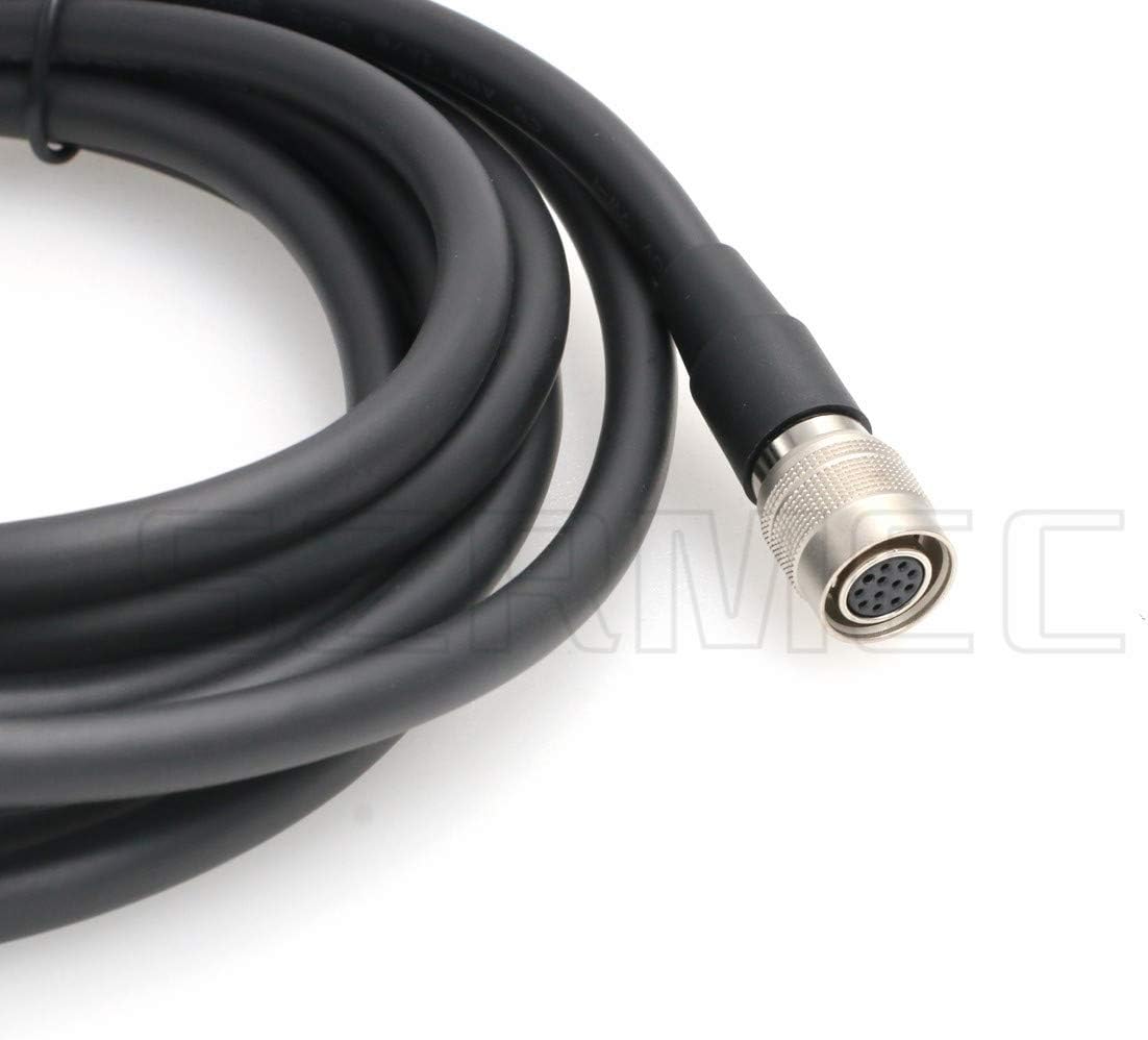 SZRMCC Hirose 12 pin Female to Open end Shield I/O and Power Cable for Basler So-ny AVT GIGE Cameras (Straight, 2m) - Image 5