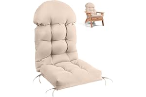 FUNBERRY Adirondack Chair Cushion,Outdoor Chair Cushions,Improved Comfy Patio Chair Cushions,Rocking Chair Cushion,Cushions for Adirondack Chairs, High Back Patio Chair Cushions