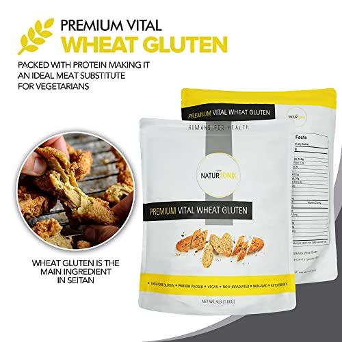 Naturtonix Premium Vital Wheat Gluten, For Bread Making, Baking