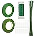 5 Packs Floral Arrangement Tool Kit, 2 Rolls Floriculture Paper Tapes 26 Gauge Floral Wire 100 Pcs 16 inch Floral Stem Wire & 100 Pcs Ball Head Pins for Bouquet Stem Wrap Florist