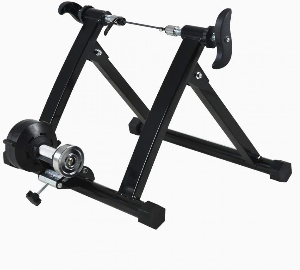 SENCILLON Bicycle Trainer Foldable Indoor Bike Trainer Bike Trainer Stand Bicycle Fitness Rack for Mountain Bikes
