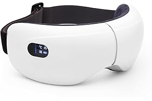 EXQUISLIFE Eye Massager with Heat，Smart Eye Massager with Bluetooth Music for Migraines , Heated Eye Mask with Airbag, Kneading, Eye Machine for Relax Eye Strain Dark Circle Eye Bags Dry Eye and Improve Sleep