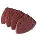 Pixnor 40pcs Mouse Detail Sander Sandpaper Sanding Paper Hook Loop Assorted 40 80 120 240 Grits
