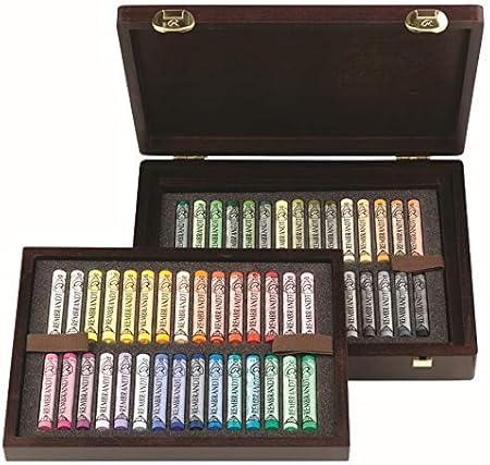 Rembrandt CAJA MADERA 60 PASTELES: Amazon.es: Hogar