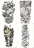 Dalin 4 Sheets Temporary Tattoos