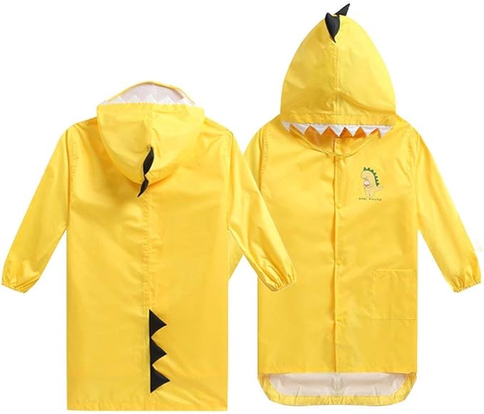Jerfer Jerfer Kinder Junge Madchen Regenmantel Regen Jacke Dinosaurier Leicht Regenbekleidung Regen Slicker Regenjacken Mantel Amazon De Bekleidung