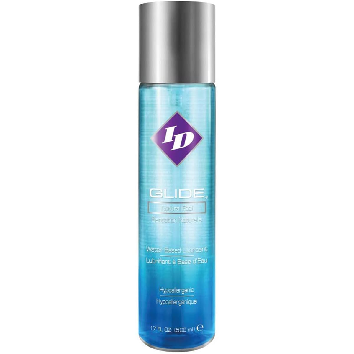 ID Glide Lube Water Based Unflavoured Premium Lubrication for Easy Sex 500ml - Your Premium Water Based Lubes Private Sexual, A Condom Compatible Adult Lubricant for Fantastic Intimate Moments