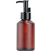 120ml 4oz Wine Red Glass Soap Dispenser Leakproof Lotion Pump Bottles Travel Bottles Liquid Hand Soap Dispenser Bottle Jar Cosmetics Containers with Black Pump for Essential Oil Cream Shampoo