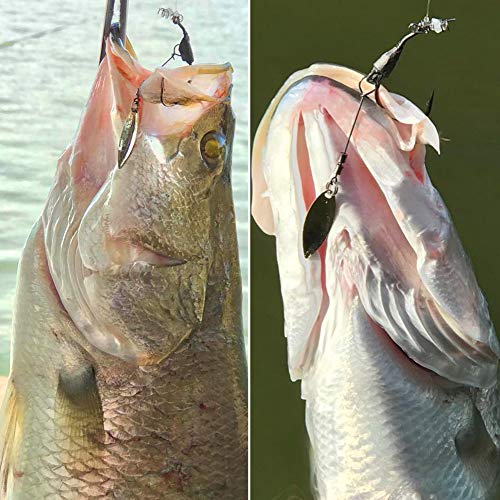 XFISHMAN UnderspinJigHeadsSwimbaitHookswithSpinner Blades