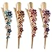 Fashion & Lifestyle Set of 4 Large Metal Alloy Alligator Sectioning Clips for Women and Girls - Pretty Strong Clamp Hair Pins Non-Slip Hair Grips Accessories for Thick Hair, Gold