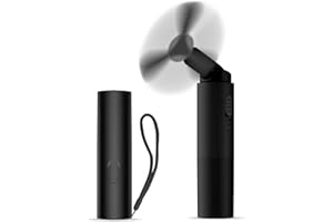 Andwing Mini Portable Fan, Rechargeable Hand Fan - 3000mAh Battery Operated, Up to 22Hrs+ for Makeup, Eyelash, Personal Use - Gifts for Women, Girls, Men - Travel, Indoor, Outdoor (Black)