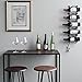 Wallniture Solid Wrought Iron Metal Towel Rack Holder - Wall Mount Rustic Home Decor - Bathroom Organizer Black Set of 3 (Curved Finish)