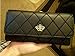 TONSEE Woman PU Leather Trifold Wallet Long Clutch Credit Card Organizer Purse (Black)
