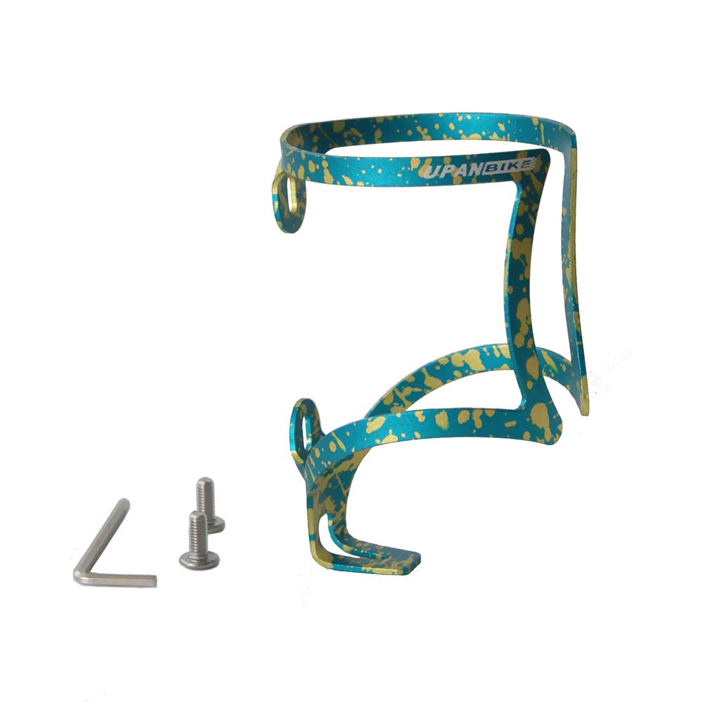 UPANBIKE Bicycle Bottle Cage Aluminum Alloy Lightweight Bottle Holder Cycling Bottle Cage for MTB Road Bike,Camouflage Green