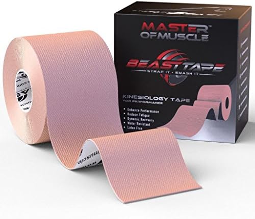 Kinesiology Tape - Ebook for Expert Strapping, Taping Applications - Therapeutic Sports Tape - Knee Shoulder Elbow Ankle Neck, Superior Waterproof & Adhesion - Latex Free FDA & CE Approved