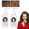 2Pcs Curl Hair Defining Cream Hair Repairing, Lightweight Curl Defining Cream for Wavy, Coily, Curly Hair (2 Pink)