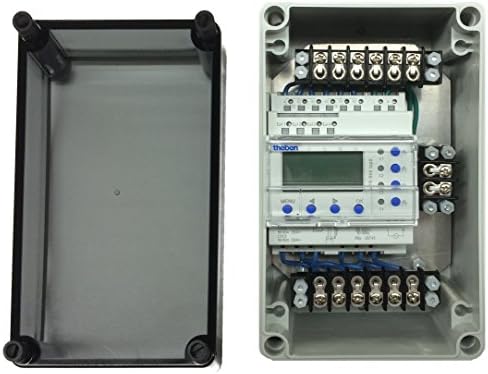 Lumenite TR-642-TOP-2-120V-240V-PWP Theben Astronomical/Yearly Program 2 Channel Digital Time Switch, Mounted in Nema 4x Waterproof Corrosion Resistant Case