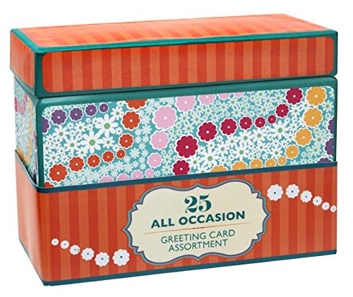 Paper Magic Handmade and Embellished All Occasion Greeting Cards with Orange Keepsake Box, 25pc (Best Easter Wishes Greeting Card)