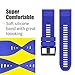 ANCOOL Compatible with Fenix 6X Band Easy Fit 26mm Width Soft Silicone Watch Strap Replacement for Fenix 5X/Fenix 3/Fenix 3 HR/Fenix 5X Plus Smartwatches - Royal Blue
