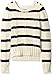 Nautica Girls' Striped Seed Stitch Sweater with Cable Knit Detail