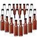 Premium Vials, 5 oz, Glass Woozy Hot Sauce Bottles - Case of 24 (5 Oz with Screw Caps, Shrink Capsules)