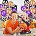 Patelai 50 Pieces Christmas Red and Green Balloons 12 Inch Christmas Confetti Latex Balloons for Christmas Decoration Baby Shower Party Supplies(Black, Purple, Orange)