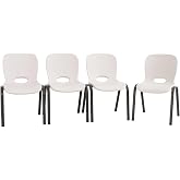 LIFETIME 80383 Kids Stacking Chair, Almond
