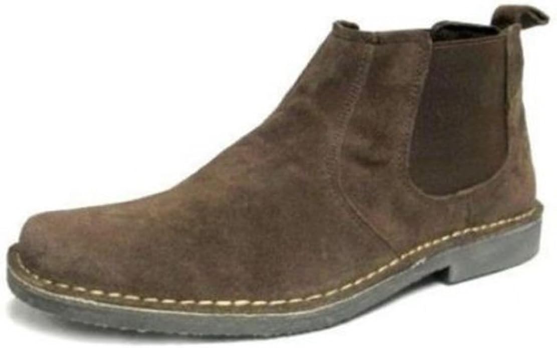 dark brown suede desert boots