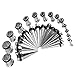 BodyJ4You Ear Stretching Kit 14G-00G Plugs Tapers Stainless Steel 14G-00G Gauges Set 54-Pieces