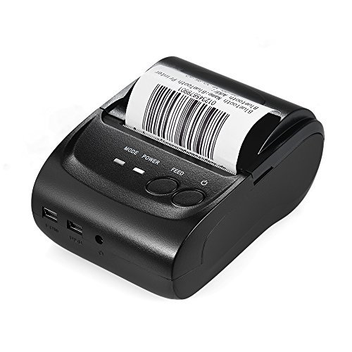 KKmoon POS-5802DD Mini Portable Wireless USB Thermal Printer Receipt Ticket POS Printing for iOS Android Windows