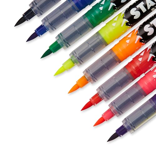 Sharpie Stained Fabric Markers, Brush Tip, Assorted Colors, 8 Count