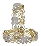 Traditional Indian Bollywood Ethnic Style Diamontic Bangle For Women's Partywear Jewellery (2.8)