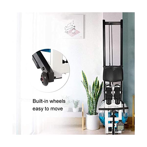 BZLLW-Water-Resistance-Rowing-Machine-Home-UseSimulate-Underwater-Sound-Indoor-RowerFoldable-Rowing-Machinewith-LCD-DisplayDisplay-TimeSpeedDistanceCaloriesEtc BZLLW Water Resistance Rowing Machine Home Use,Simulate Underwater Sound Indoor Rower,Foldable Rowing Machine,with LCD…