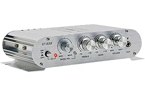 BaotyJie Mini Amplifier Power Amplifier HiFi Stereo Sound Easy to Install 12V 80wx2 2.1 Channel Mini Amplifier for Auto Proje