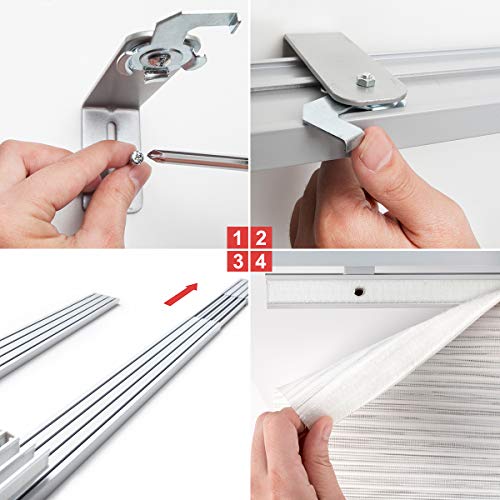 GoDear Design Deluxe Adjustable Sliding Panel Track Blind 45.8" 86" W