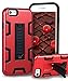 XIQI Compatible with iPhone 7 Case iPhone 8 Case with Kickstand Anti-Slip Shockproof Impact Defender Heavy Duty Amror Hybrid Slim Dual Layer Case Cover for iPhone 7 / iPhone 8 4.7 inch Case,Red Black