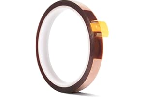 EQUTY BAYMERS 1 Roll Heat Tape for Transfer,Resistant,Thermal,Sublimation,Heat Press,High Temperature Tape,Electronics,Soldering,Circuit Board,No Residue