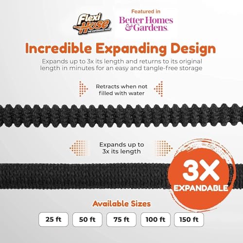 Flexi Hose Plus Expandable Garden Hose with 8 Function Nozzle, 50FT - photo 12