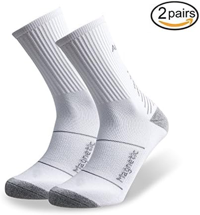 ADLU Cushioned Compression Athletic Crew Socks for Men&amp;Women,Sports Socks for Basketball,Cycling,Running,Jogging,Hiking,Athletic Sports-2pairs