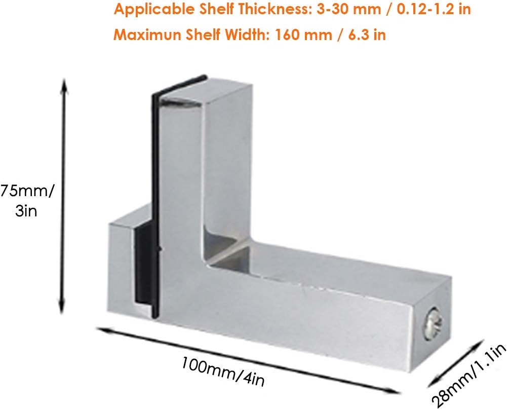 Adjustable Wood/Glass Shelf Bracket - Image 3