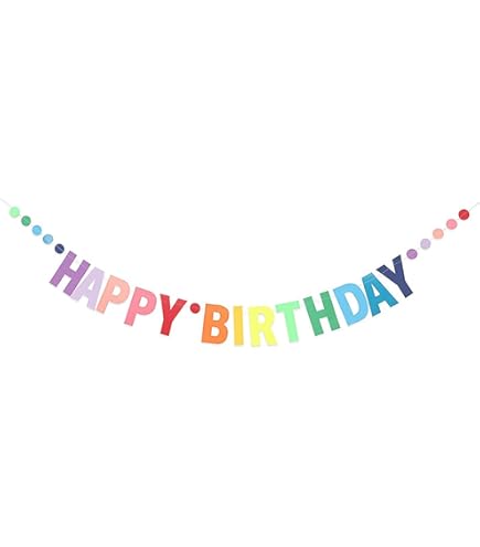 Giant Birthday Fringe Banner - 9.5 Foot Long Party Decor For All Ages