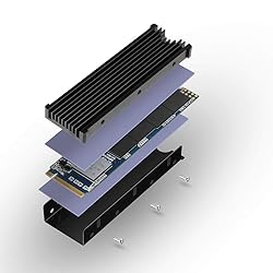 MHQJRH M.2 2280 SSD heatsink, Double-Sided Heat