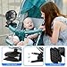 Battery Operated Clip on Fan and Desk Fan 2 in 1, Rechargeable Battery Fan Portable Baby Stroller Fan, USB or Battery Powered, Small Personal Fan with 4 Speeds for Office, Dorm and Outdoor Activity