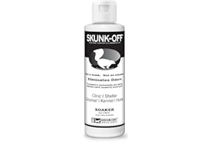 Skunk Off Pet Odor Eliminator Soaker Bottle - Ready to Use Skunk Odor Remover for Dogs, Cats, Home, Car, Clothes & More – Sku
