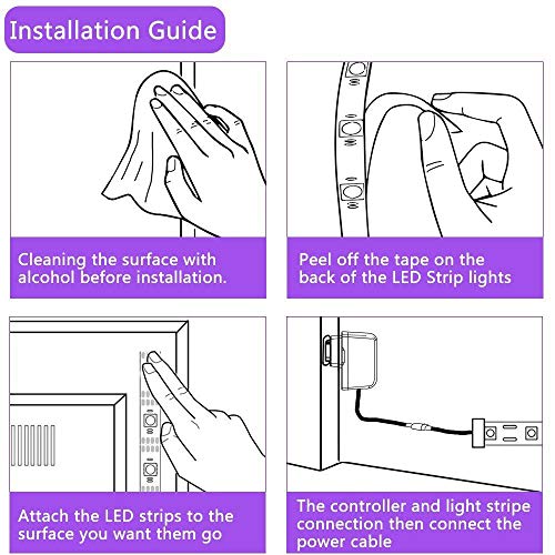 Escolite UV Strip Light Black Light, UV LED Strip Light Blacklight 33Ft/10M 600 Units UV Lamp Beads, Flexible Waterproof IP65 with 12V 2A Power Supply - Thumbnail 3