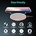 Te-Rich Ultra Slim Standard Qi Wireless Charger for iPhone X iPhone 8/8 Plus, Fast Wireless Charging Pad for Galaxy Note 8/5 S8/S8 Plus S7/S7 Edge S6 Edge Plus-NO AC Adapter