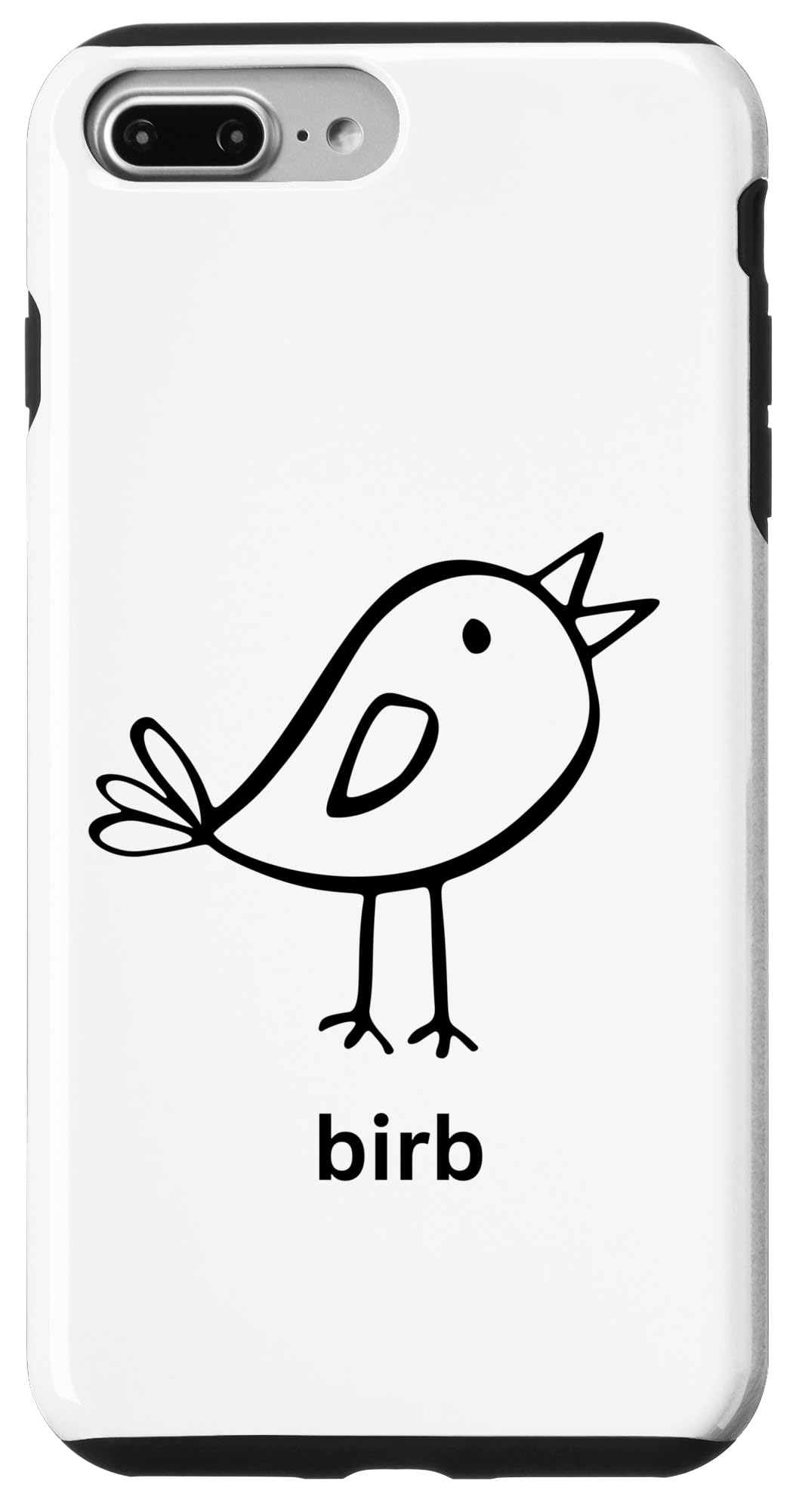 iPhone 7 Plus/8 Plus Funny Birb Shirt Cute Doggo Lingo Birb Meme Bird Case