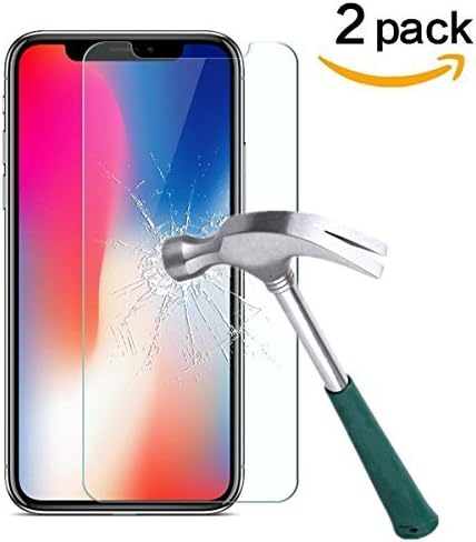 Screen Protector for IPhone X ,Anti-Scratch Tempered Glass Film ,4.7 Inch,2 Pack