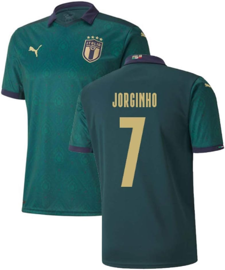 2019-2020 Italy Renaissance Third Puma Football Soccer T-Shirt (Kids) (Jorginho 7)