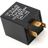 3 Pin Turn Signal Flasher Relay, Fits LED Electronic Turn Signal &amp; Hazard Warning, Perfect 12V Replacement
